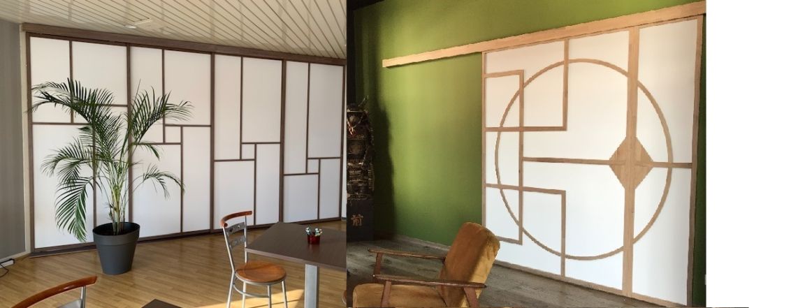 Porte coulissante Vetro 1 vantail en chêne